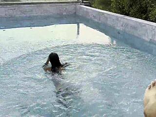 Monika Fox Blowjob Rimming and Golden Shower in Pool