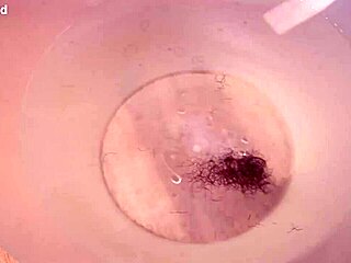 Shaving my smooth intimate hole carefully