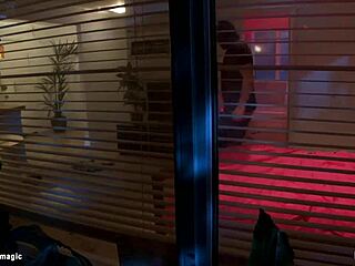 hey, check out this student getting bound up and roughly banged in a wild group session