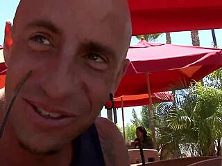 Blonde Milf Lisa Demarco in Stockings and Heels Gets Shaved Pussy and Ass Fingered on Bed