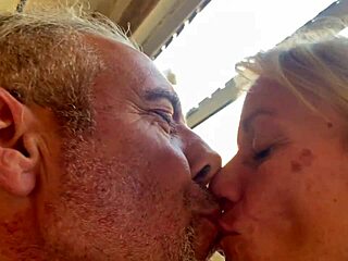 Accidental Outdoor Encounter With Neighbor Turns Into Deepthroat Blowjob And Cum In Mouth