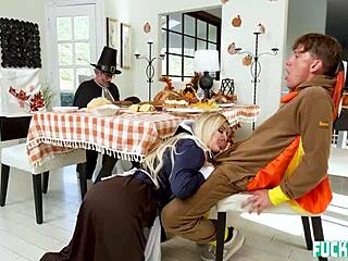 Family Gathers For Holiday Party Turning Into Intense Group Sex Session