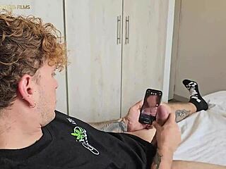 hey, why not fuck my best friend's huge thick cock after catching him masturbating?