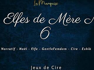 I feel the thrill as les elfes de mere noel dominate with french dirty talk and wax play