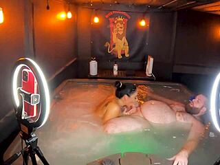 Oh Sheena Ryder, let's get wild in this hot tub for steamy one-on-one sex!