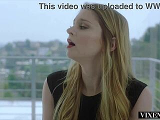 Whoa, Vixenplus bunny dives into her first steamy threesome with escort Autumn Falls 😏