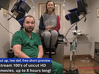 this exam's just a formality, right? kalani luana asks during her close-up anal fingering in latex gloves