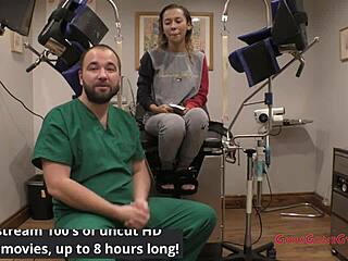 this exam's just a formality, right? kalani luana asks during her close-up anal fingering in latex gloves