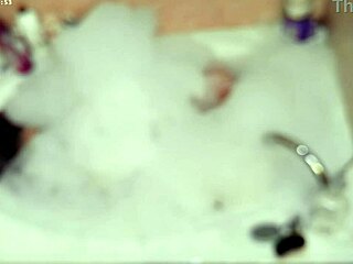 I'm just a solo boy enjoying a relaxing bubble bath in the bathroom