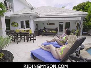 Peter Green, let's fuck Alessia Luna and Nikki Sweets' tight teen 18+ pussies right by the pool now