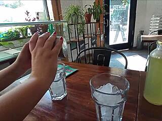 Amateur Blonde Spreads for Intense Deep Prostate Massage and Anal Play in Shower