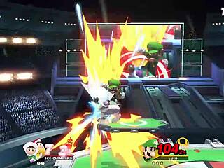 Green plumber challenges innocent twins in exciting game showdown!