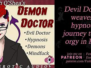 What if a demon doctor lures a patient into an erotic hypnosis journey straight to hell in this monster clip?