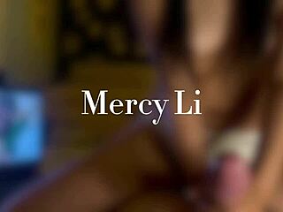 uhh my asian gf is playin cock hero with handjob til big cumshot spittin milk