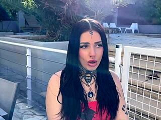 imagine laeticia, that stunning french brunette milf with big tits and a strong personality, getting all seductive