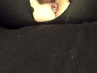 Why not watch this slut wife pound her pussy with dildo and squeeze anal plug tight?