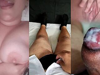 vi minha ex se masturbando e deixando sua bucetinha apertadinha toda molhadinha e fui bater uma punheta no pinto pequeno