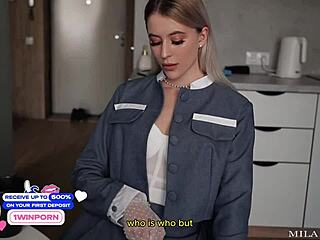 I came for the exam but teacher fucked me hard and came in mouth