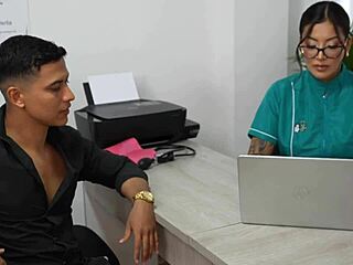 Slutty Doctor Mariana Martix Seduces Patient Angel Cruz for Deep Anal Fucking and Cum on Ass