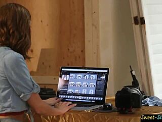 uh, I mean, this sexy teen 18+ model is like, totally screwing the photographer, y'know?