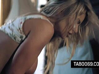 blonde milf rachael cavalli seduces her friend in bed with her big tits