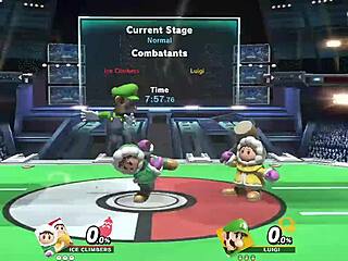Green plumber challenges innocent twins in exciting game showdown!