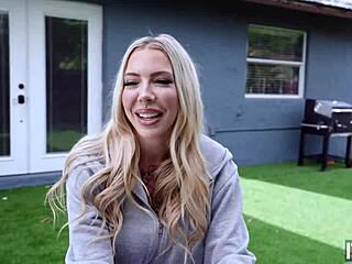 Blonde Cassidy Luxe enjoys deep anal pounding in doggystyle and cowgirl positions