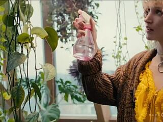 In a wild gangbang session, petite blonde Serafina Sky takes double penetration and gets banged hard.