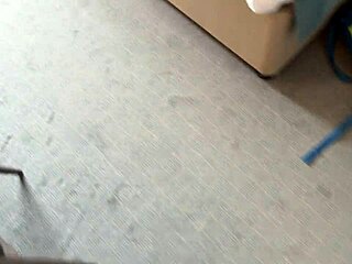 Hot woman shares bed and ass in hotel shower