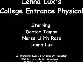 Did you catch Lenna Lux's gyno exam on spy cam by Doctor Tampa?