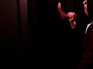 Student in Uniform Sucks Huge Cock Through Gloryhole for Cum in Mouth!