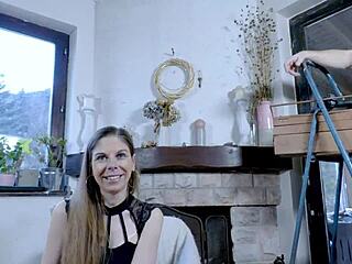 Monster Cock Pounds French Young 18+ Brunette in Intense FFM Threesome! Double Penetration, Anal Fisting, and Squirting with Alice Maze and Terry Kemaco!