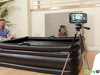 Seth gamble gal ritchie busty teen 18+ brunette delivers wet nuru massage to horny client