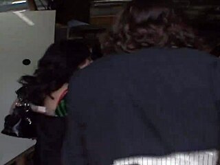 Horny big tits wife cheats with stranger in outdoor cowgirl riding and titty fuck while husband watches her take cum in mouth.