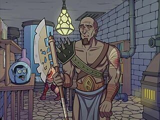 Witch Hunter Gameplay Part 15 With Redhead Nerd In Glasses Bound Outdoors Bent Over Cowgirl Action