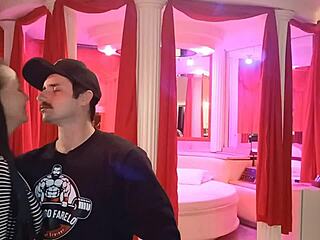 brunette brazilian milf in dress flashes ass and strips to tease hard cock pov