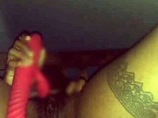 I stripped teasingly as ebony milf then deepthroated his big black cock before he fucked my wet pussy and tight ass in homemade interracial action