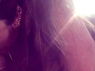 Oh wow, can you believe this horny milf is licking that hard cock so close up?