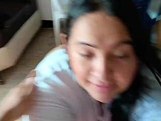 Brunette Whore Gives Delicious Morning Blowjob and Fucks Her Soft Big Ass