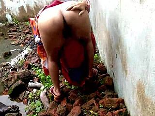 Caught cheating lover getting rough outdoor anal in dense jungle with big cock creampie