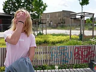 德国街拍瘦熟女梅丽莎·罗斯无套粗暴试镜射屁股