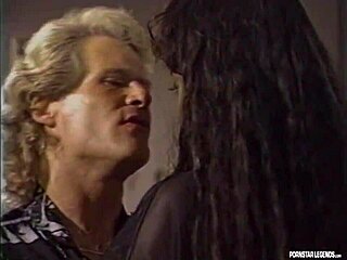 Legend pornstar Domonique Simone interrupts a poker game to take on Randy West Steve Drake Ron Jeremy and Derek Lane with intense blowjobs and fucking.