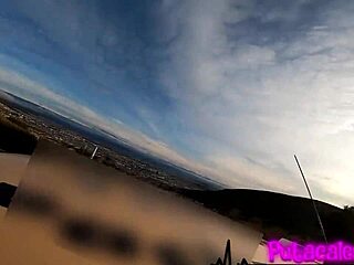 Brunette milf moans wildly riding big cock in taxi cowgirl style for outdoor hardcore action.