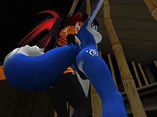 I Feel So Thrilled as Blue Vixen Gets Used in Furry BDSM Sex with Intense Fucking and Blowjob