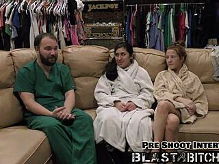 Jasmine Roses Back Gets Blasted with Cum in Close-Up Latex Scene