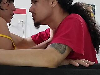 we watch hot movie and end up having fun on parents furniture