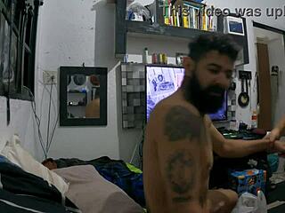 Brunette With Braces Slaps Ass During Homemade Facesitting