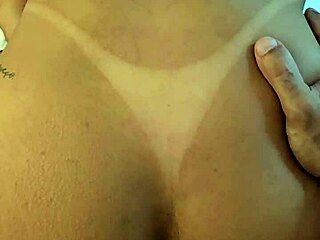 Imagine a Tanned Brazilian Wife Squirting from Double Penetration with Dildo and Cock in Bedroom Threesome, Ending in Anal Creampie