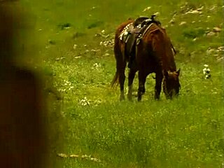 Whoa, Brooke Ballentyne is getting it on with that ranch hand outdoors by the fire 😏