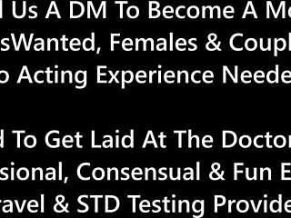 Dr Tampa explores petite 18+ curly Latina Angel Santana and Aria Nicole in gyno exam with gloves and spreading.